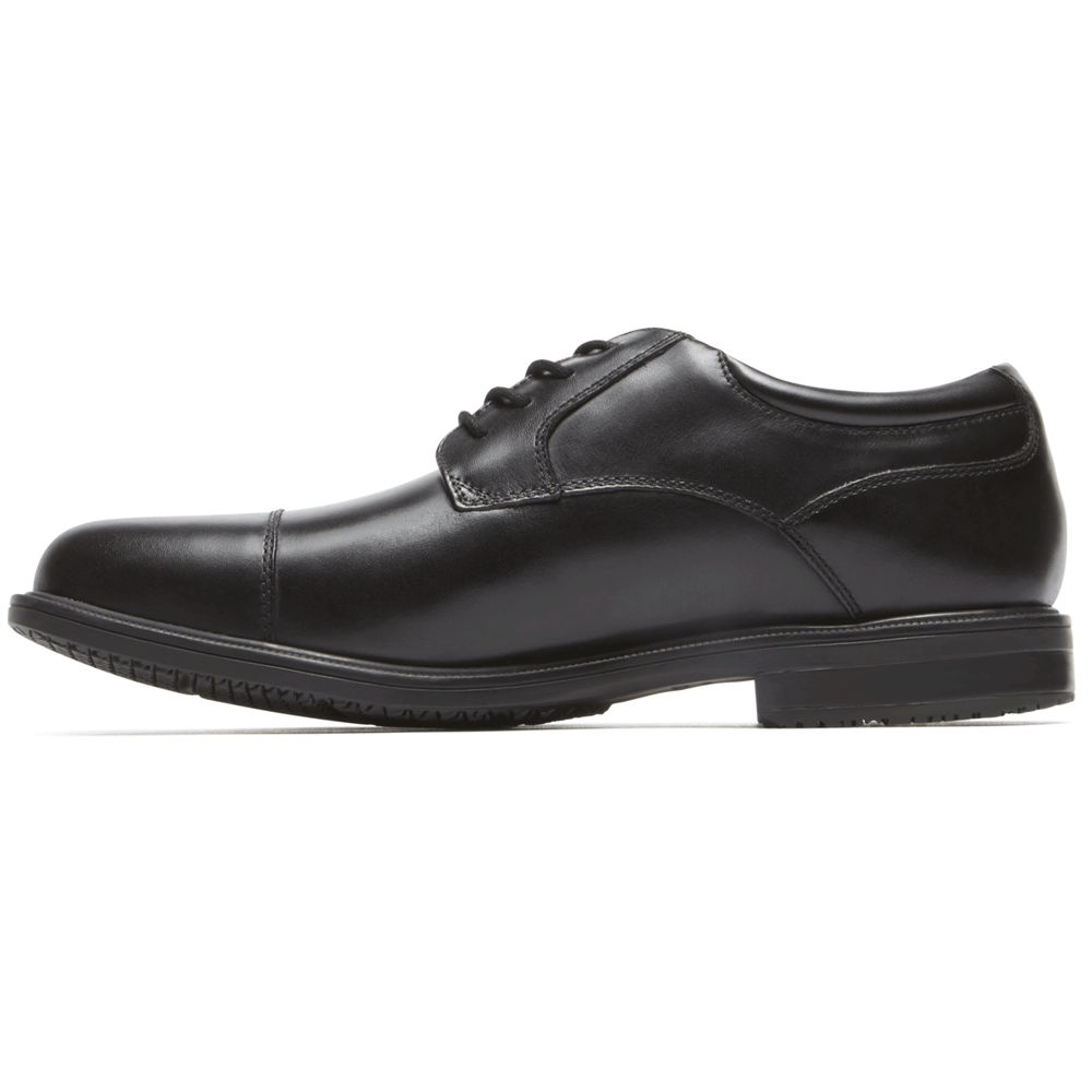 ロック ポート ドレスシューズ メンズ 黒 - Essential Details Ii Cap Toe - SZH853109